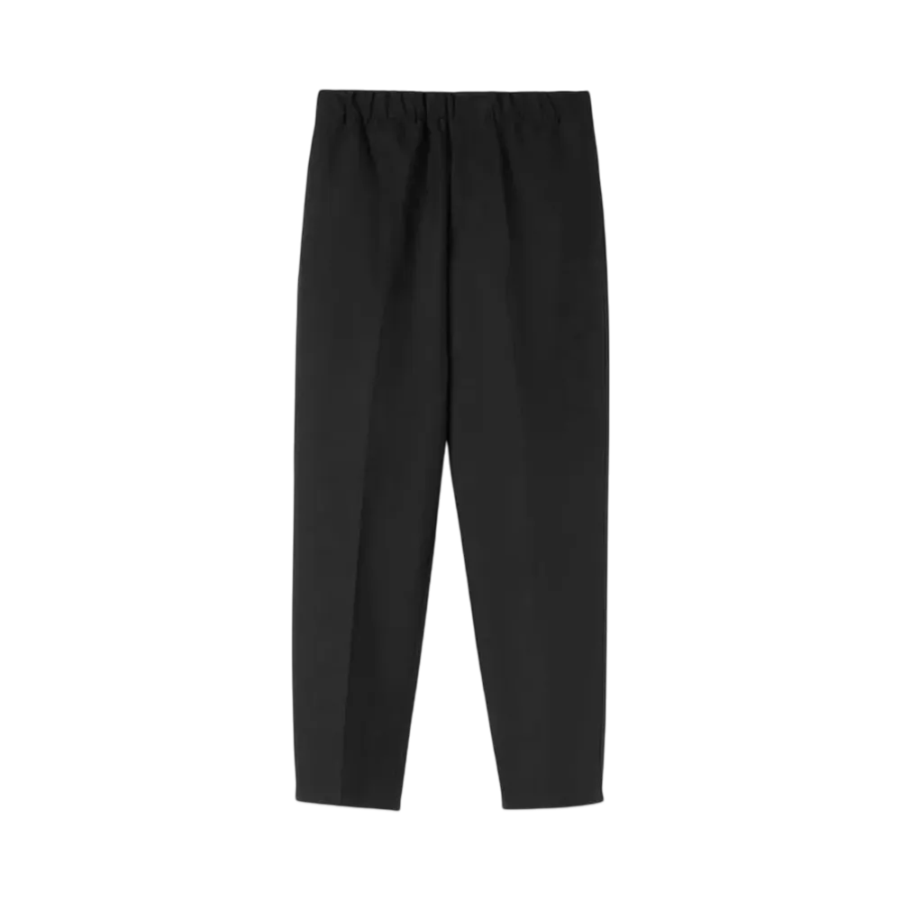 Jil Sander Men's Lightweight Cotton Tapered Trousers "Black"