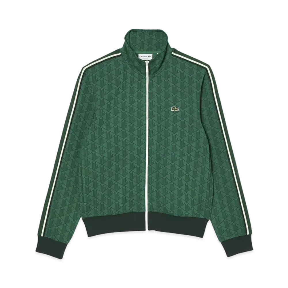LACOSTE Monogram Jacquard Track Jacket "Green"