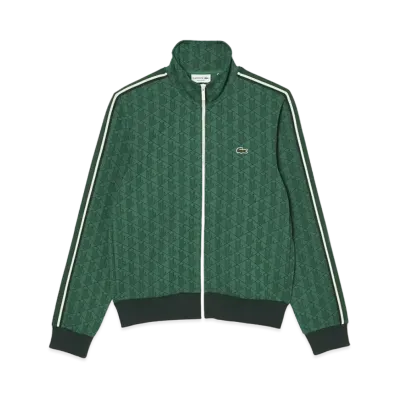 LACOSTE Monogram Jacquard Track Jacket "Green"