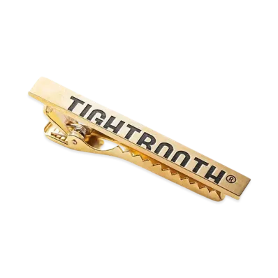 TIGHTBOOTH Logo Tie Clip "Brass"