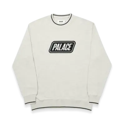 PALACE Das Palace Waffle Crew "Grey Marl"