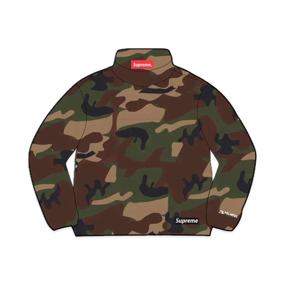 Supreme Polartec Mock Neck Pullover "Woodland Camo"