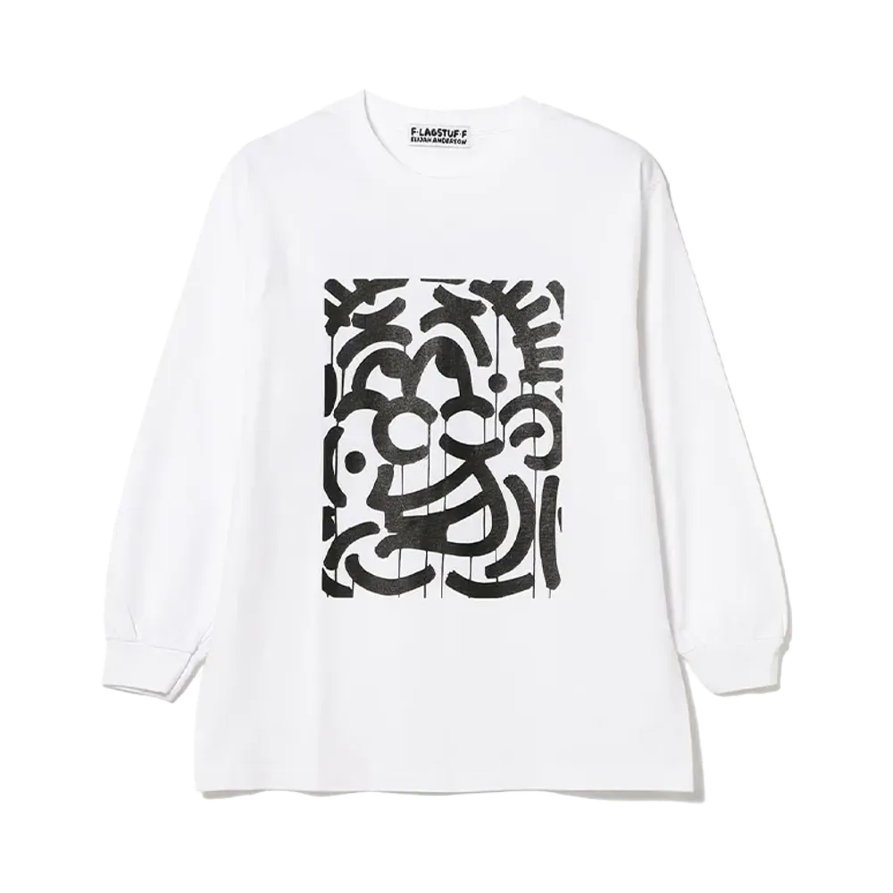 F-LAGSTUF-F Elijah Anderson Long Sleeve Tee "White"
