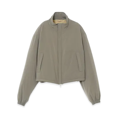 YOKE Super Stretch Recycle Nylon Taffeta Puffer Short Blouson "Khaki"