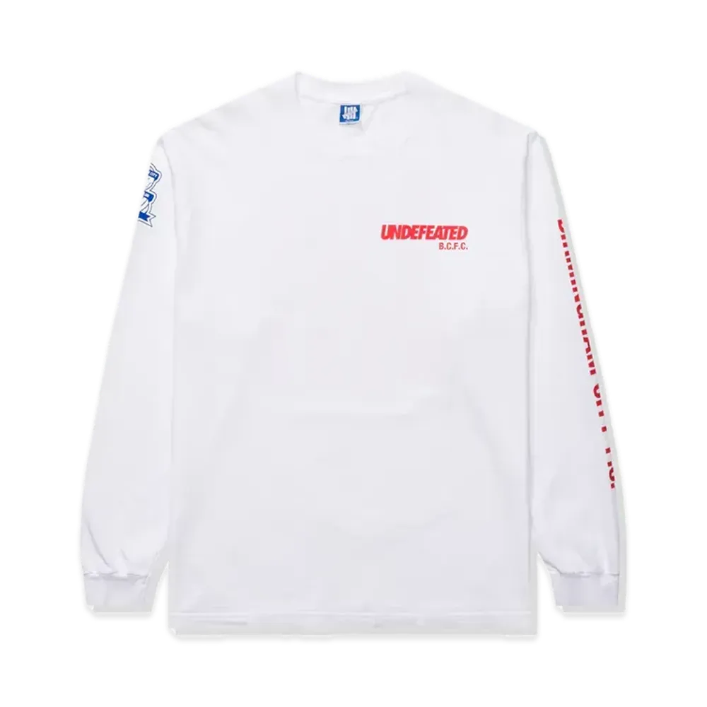 UNDEFEATED x BCFC Team L/S Tee "White"