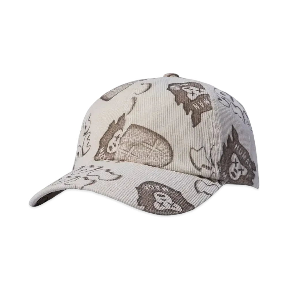 HUMAN MADE x KAWS CORDUROY PRINT CAP "Beige"