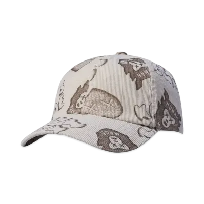 HUMAN MADE x KAWS CORDUROY PRINT CAP "Beige"