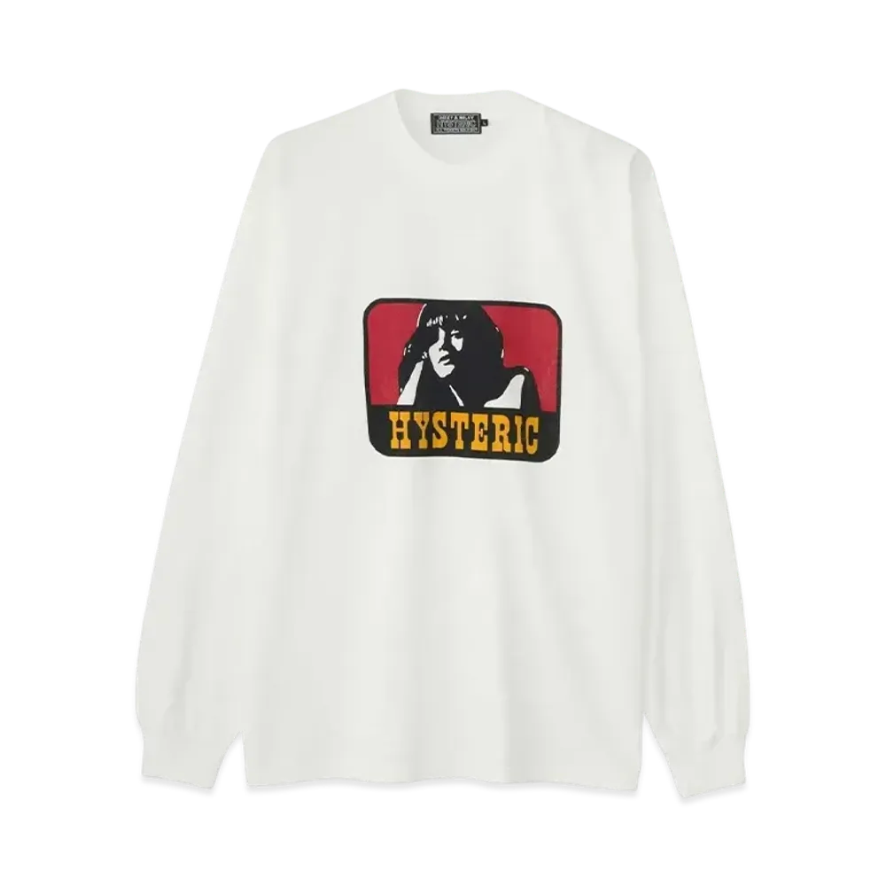 HYSTERIC GLAMOUR Untamed Girl T-Shirt "White"