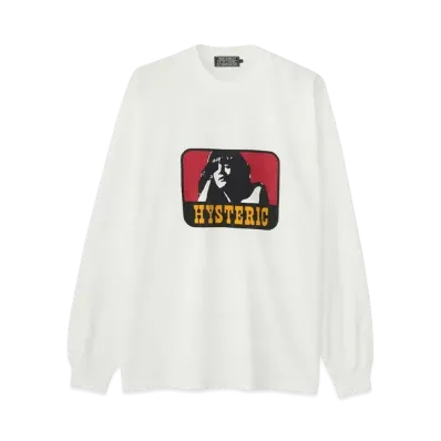HYSTERIC GLAMOUR Untamed Girl T-Shirt "White"