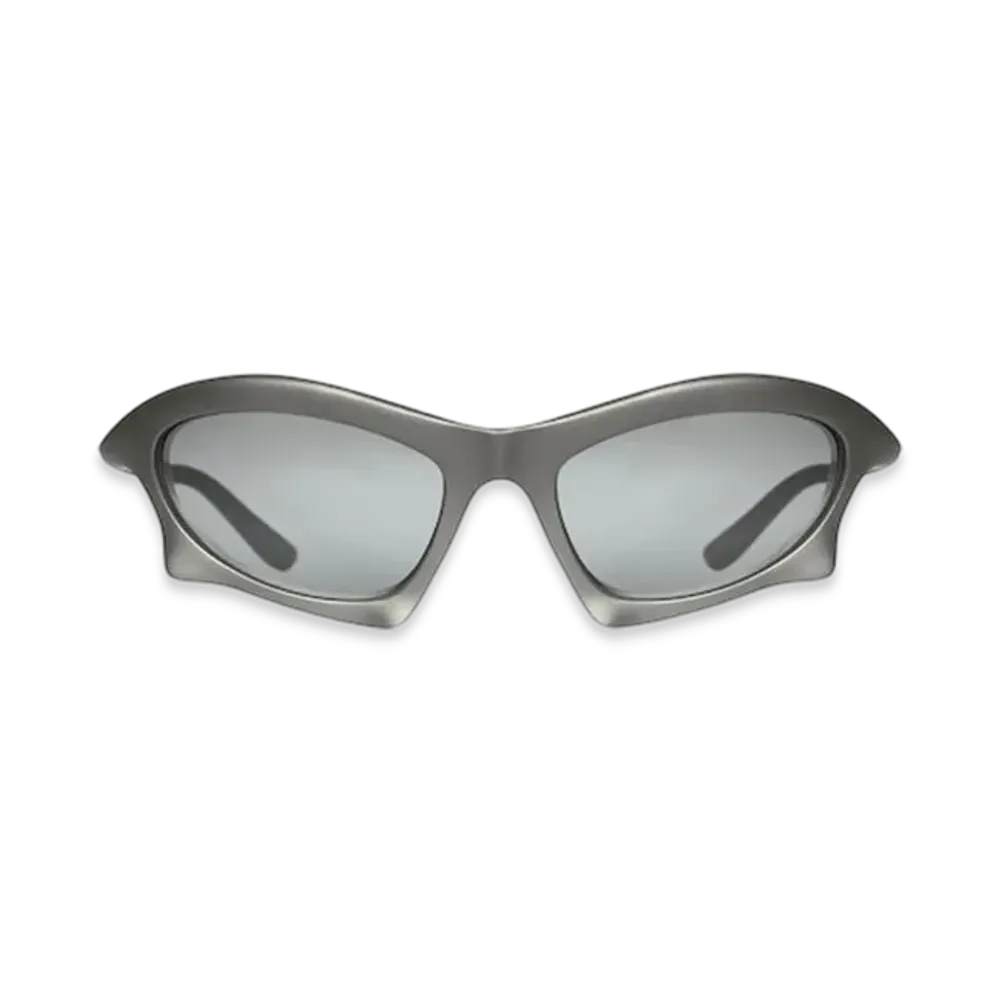 BALENCIAGA Bat Rectangle Sunglasses "Silver"