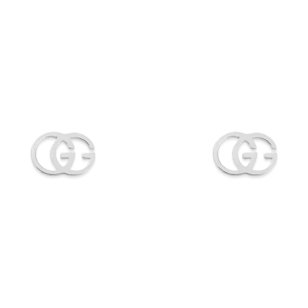 GUCCI GG Studs 18K Earrings "Silver"
