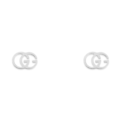 GUCCI GG Studs 18K Earrings "Silver"