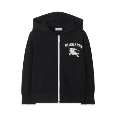 Burberry Kids Zip Hoodie "Black"