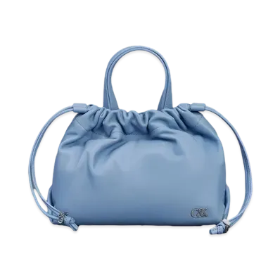 CHARLES & KEITH L'INITIAL Glimpse Leather Top Handle Bag "LightBlue"