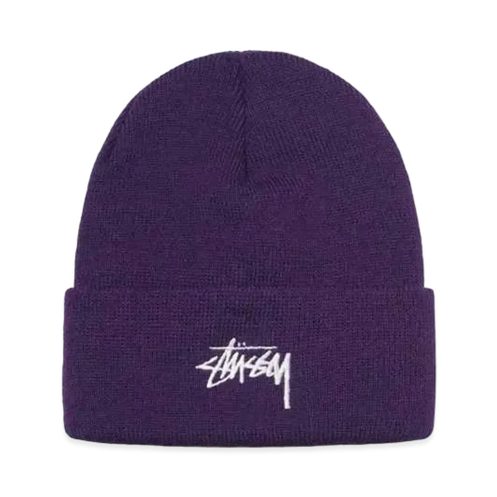 Stussy Stock Cuff Beanie "Grape"