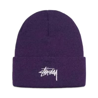 Stussy Stock Cuff Beanie "Grape"