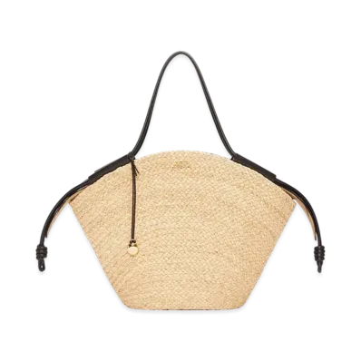 LOEWE Paseo Basket Bag Large "Natural/Black"