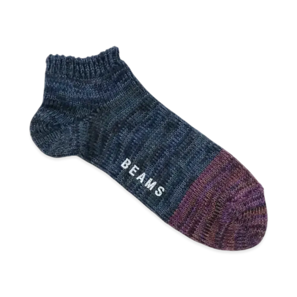BEAMS Mixed Ankle Socks "Navy"