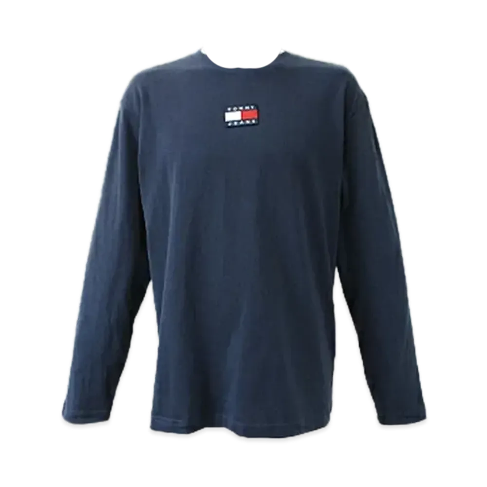 TOMMY JEANS Long Sleeve Tommy Badge T-Shirt Eu Model "TwilightNavy"