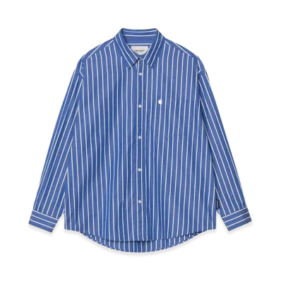 Carhartt WIP L/S Gowan Shirt "Gowan Stripe/Lapis"