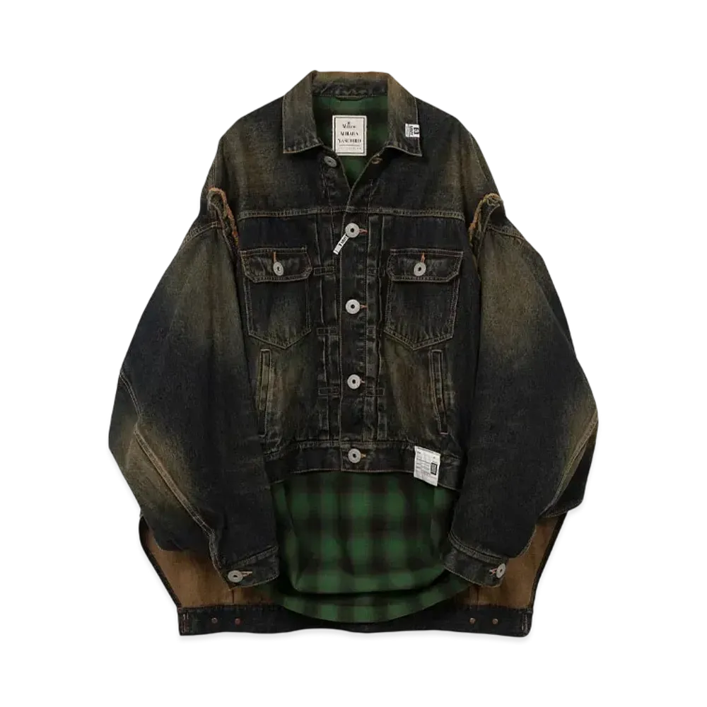Maison MIHARA YASUHIRO Shirt Combined Denim Jacket "Indigo"