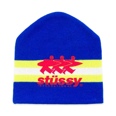 Stussy Stripe Ski Beanie "Blue"