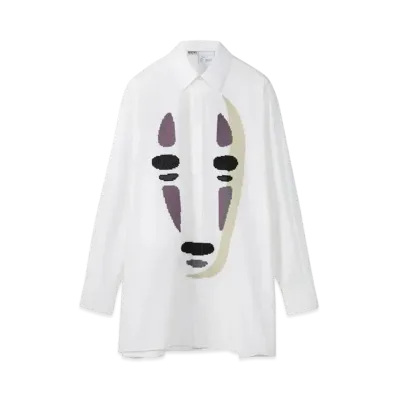 LOEWE x Spirited Away Kaonashi Shirt In Cotton "White/Multicolor"