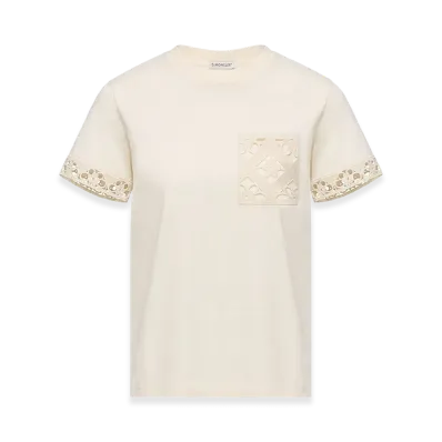 MONCLER Women's Short Sleeves T-Shirt "White"