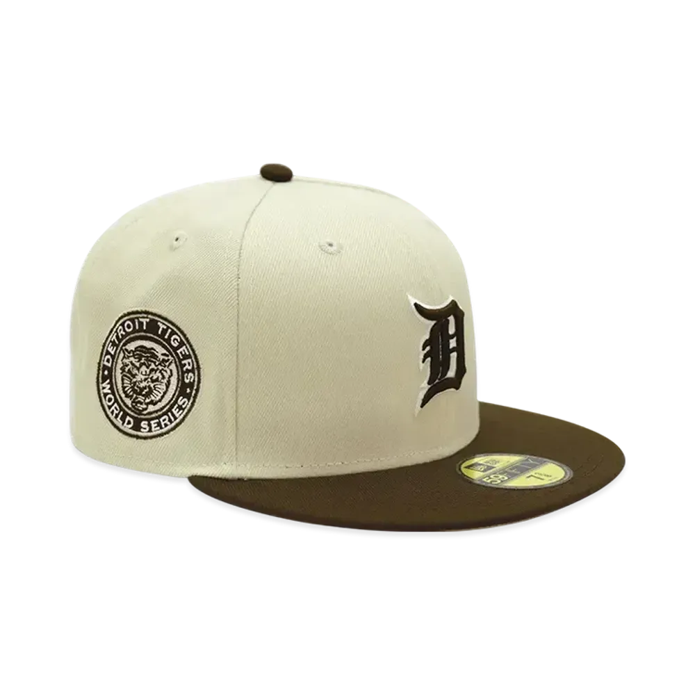 NEW ERA x THE CAP 'JAVA MILL' 59Fifty Detroit Tigers "Stone/Burntwood"