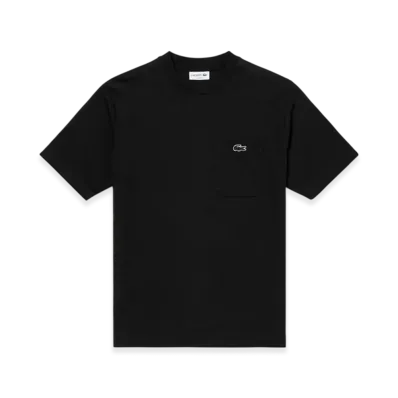 LACOSTE Outline Clock Pocket T-Shirt "Black"