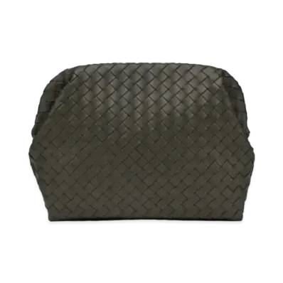 Bottega Veneta Clasp Clutch "Wilderness Green"