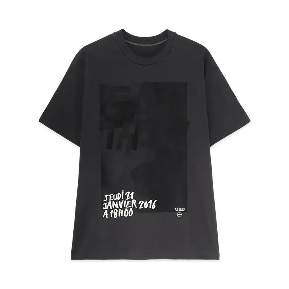 WILDSIDE Yohji Yamamoto Pour Homme Invitation T-Shirt (2016-17AW) "Gray"