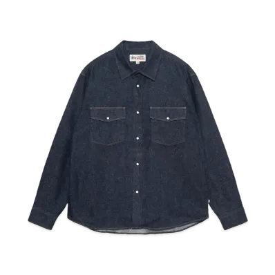 Stussy Boxy Western Denim Shirt "Dark Denim"