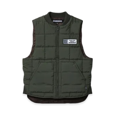 NEIGHBORHOOD Reversible Padded Vest "Olive Drab"
