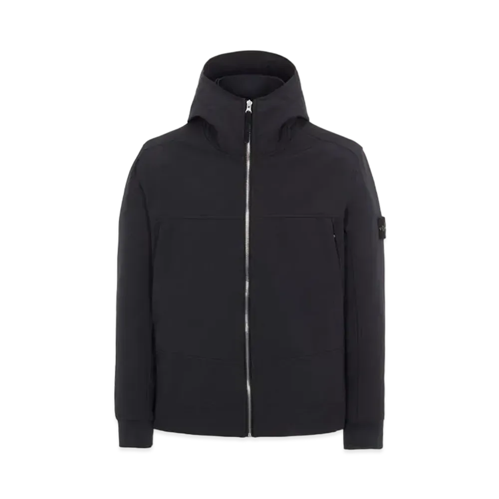 Stone Island Q0122 SOFT SHELL-R_E.DYE TECHNOLOGY "Black"