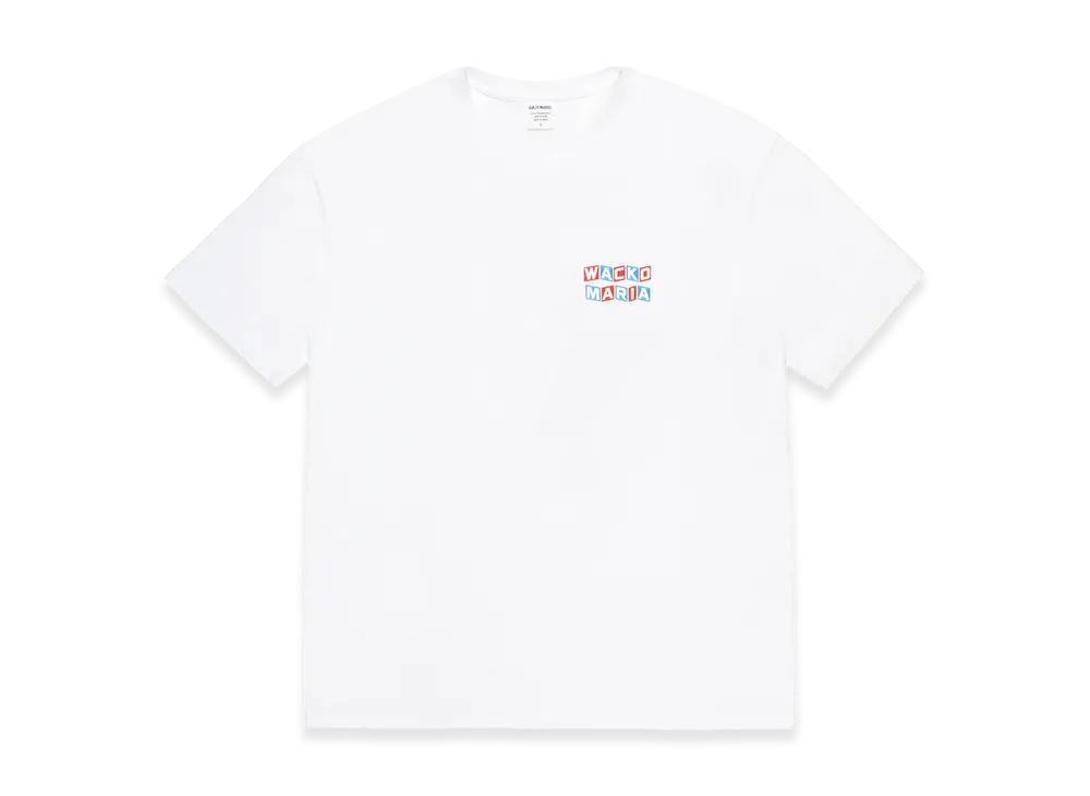 WACKO MARIA Washed Heavy Weight T-Shirt "White"