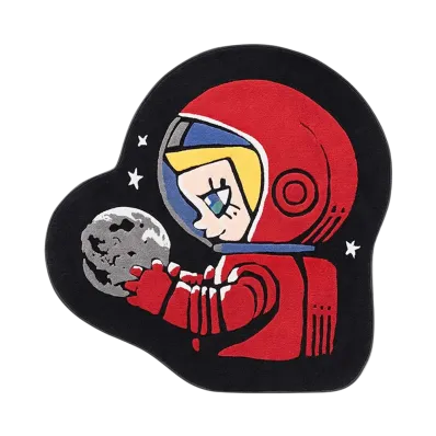POP MART MEGA SPACE MOLLY Hello, Moon Irregular-shaped Floor Rug