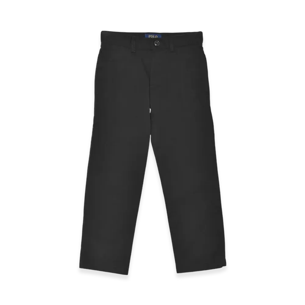 Polo Ralph Lauren Kids Straight Fit Flex Abrasion Twill Pants "Black"