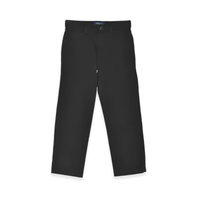 Polo Ralph Lauren Kids Straight Fit Flex Abrasion Twill Pants "Black"