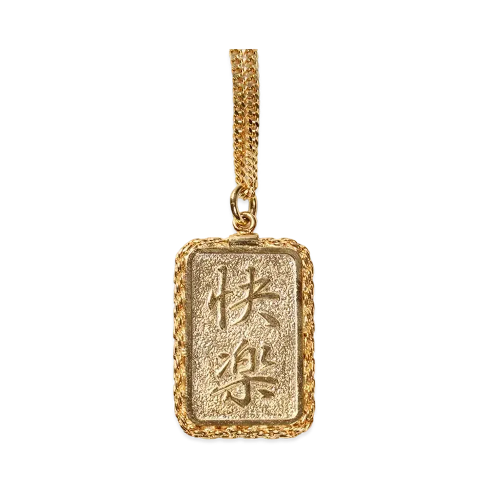 WACKO MARIA Plate Necklace "Gold"