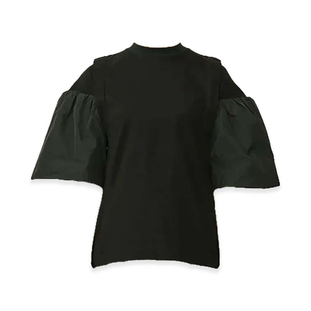 TOGA PULLA Women's Cotton Jersey T-Shirt "Black"