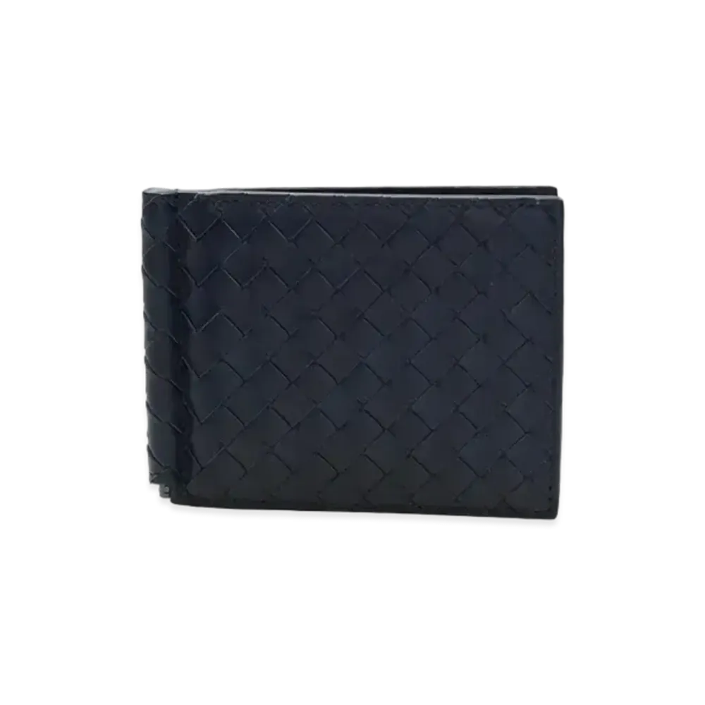 Bottega Veneta Intrecciato Calfskin Bi-fold With Money Clip "Light Tourmaline"