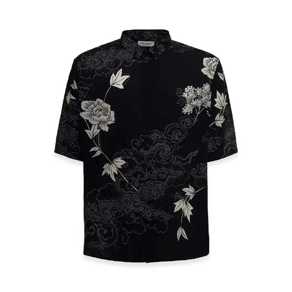 Saint Laurent All Over Print Camouflage "Black"