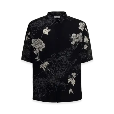 Saint Laurent All Over Print Camouflage "Black"