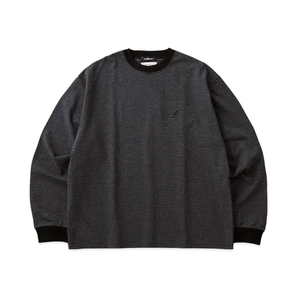 Kangol MONO-MART Exclusive Logo Oversize LS Tee "Black/Charcoal"