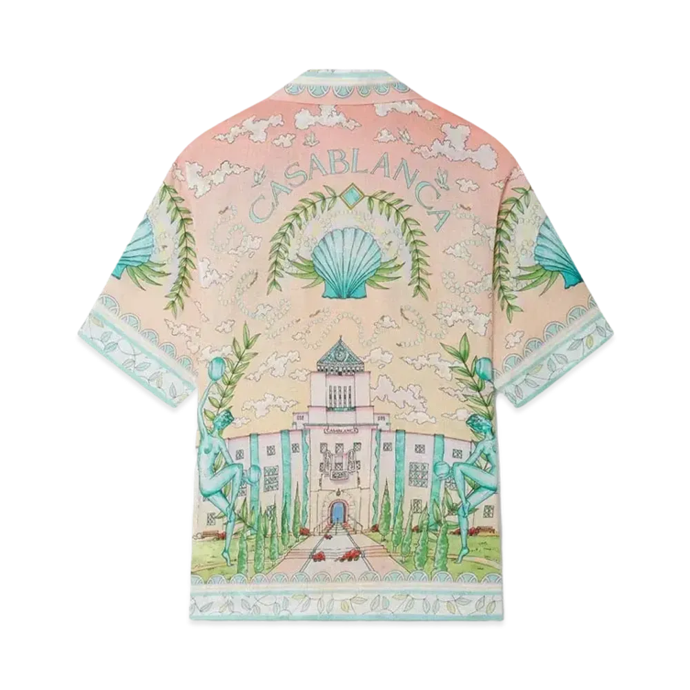 Casablanca Vase Linen Shirt "Multi"