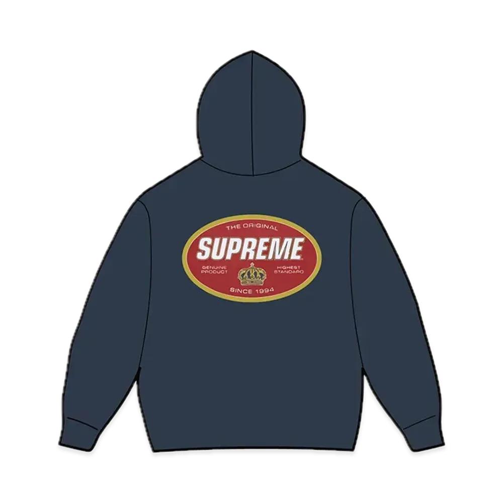 Supreme Crown Hooded Sweatshirt "Navy"