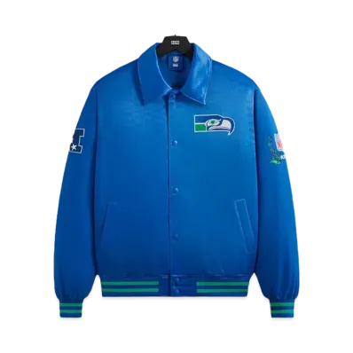 Kith x the NFL: Seahawks Satin Bomber Jacket "Merriam"