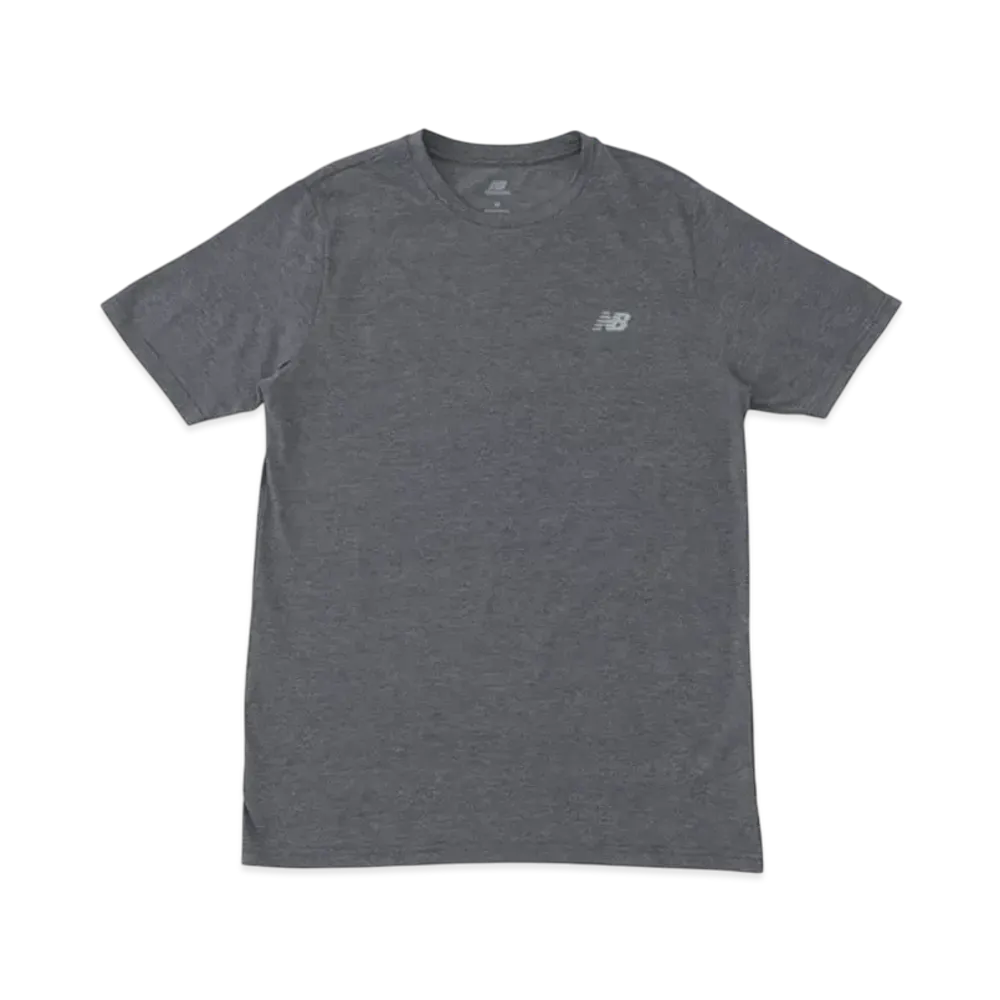 New Balance Sport Essentials Heather New Balance Tech Short Sleeve T-Shirt "Black Heather"