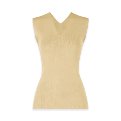 132 5. ISSEY MIYAKE Flat Rib Knit 2 "Cream Beige"